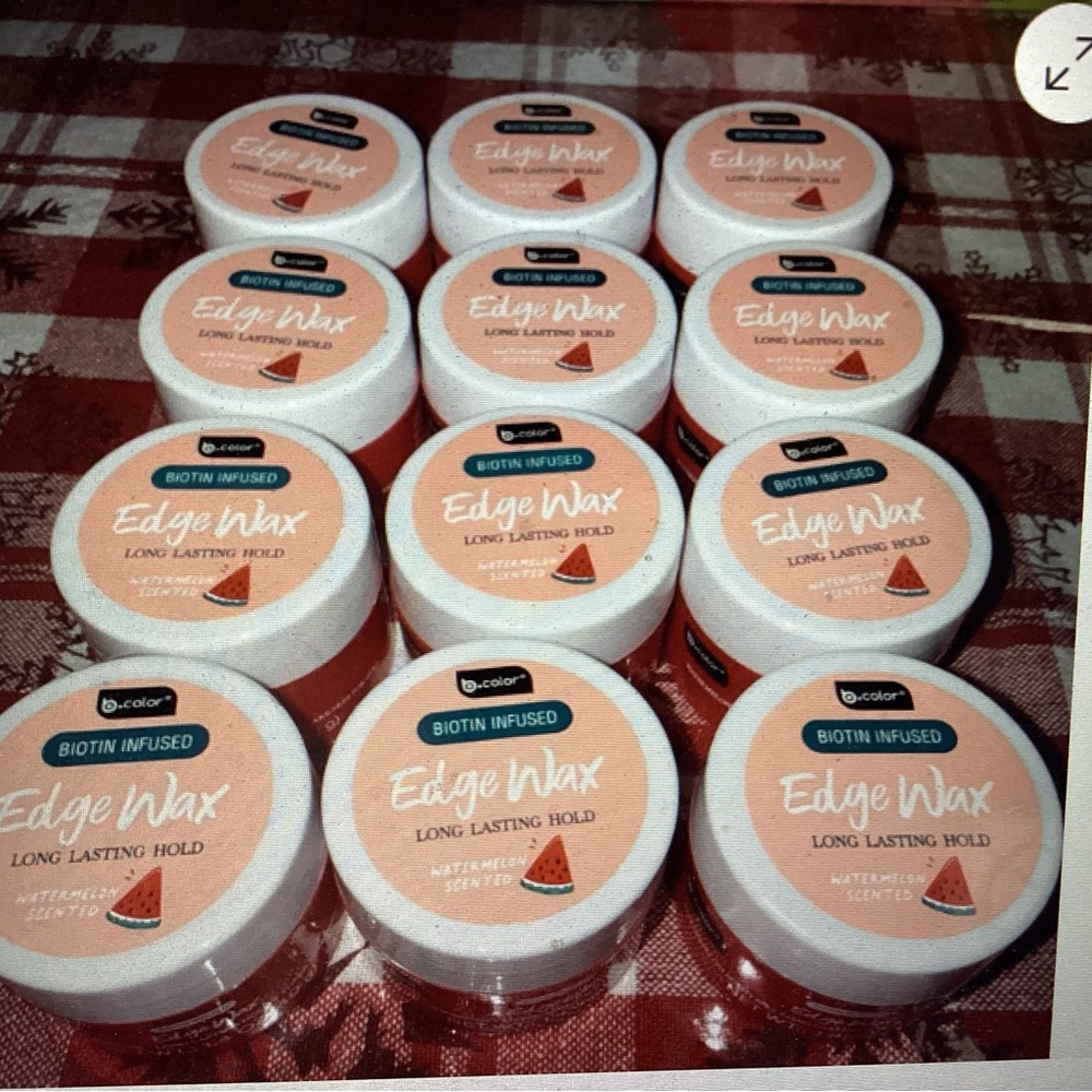 B Pure Edge Wax,  Biotin Infused Long Lasting Hold Watermelon Scented